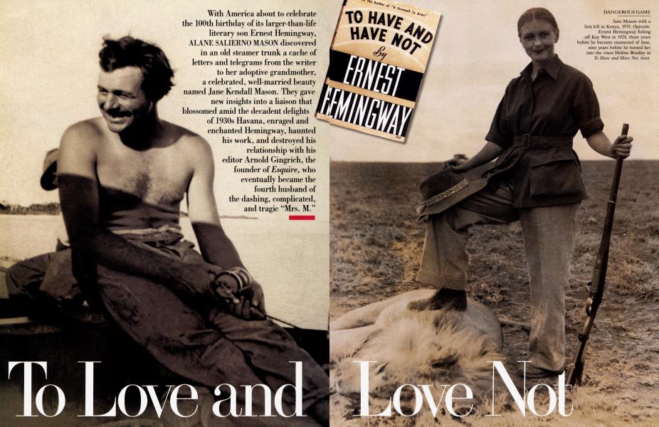 To Love and Love Not