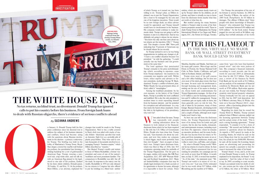 THE WHITE HOUSE INC.